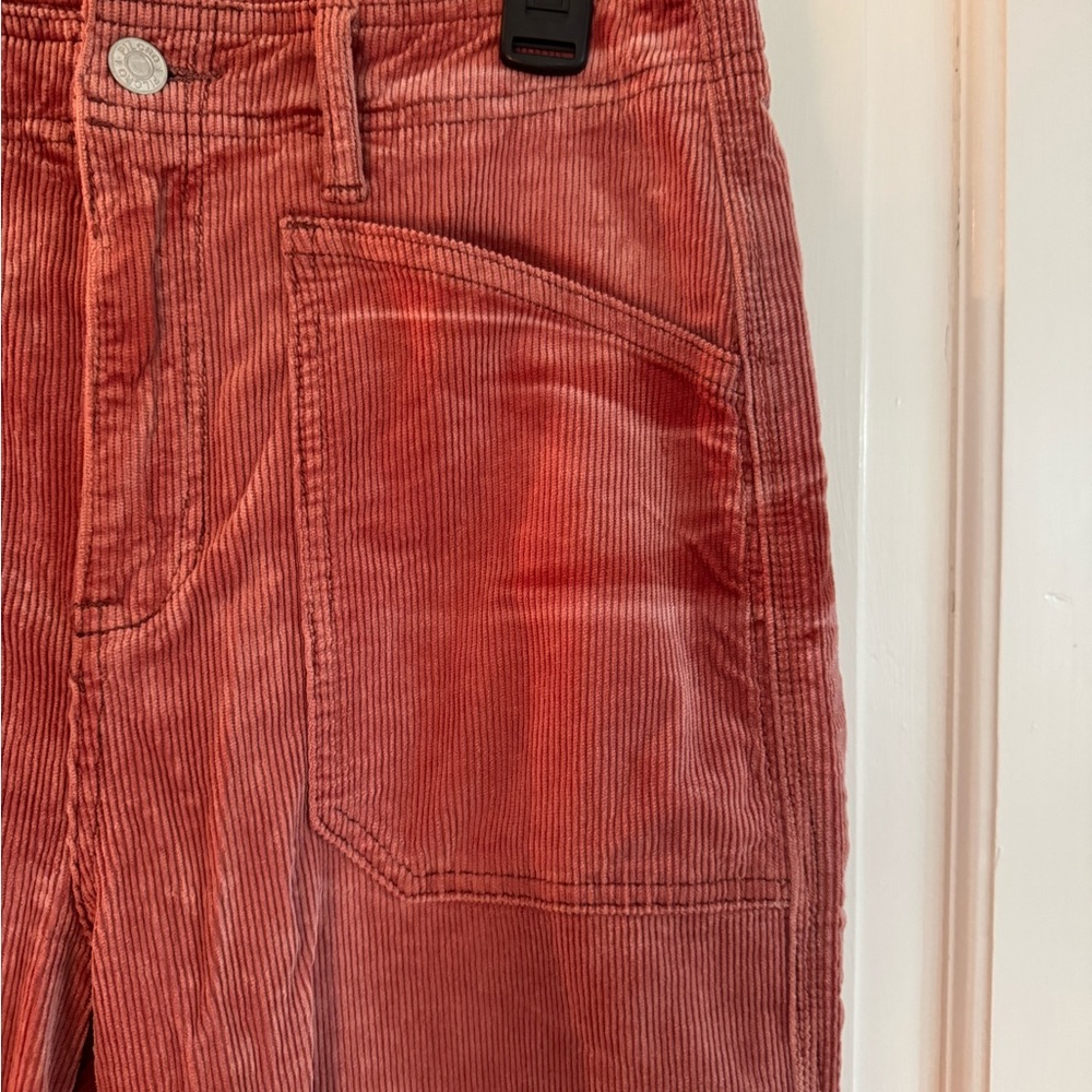 Pilcro Wide Leg Pants in Rust - Picture 3 of 5